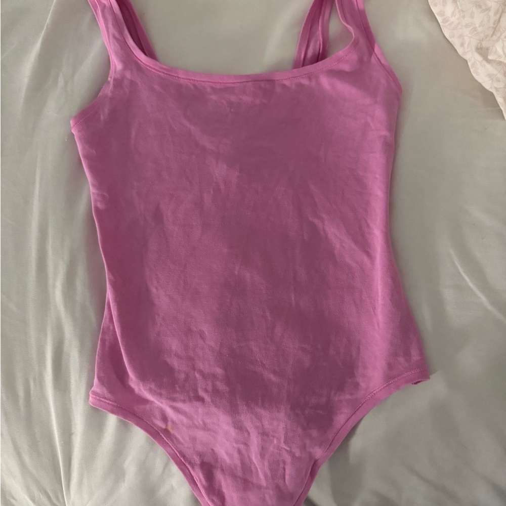 Pink Victoria Secret bodysuit